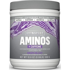 CYTOSPORT BRAND AMINOS  CAFEÍNA 25 SERVICIOS 300 GRS SABOR GRAPE BLAST