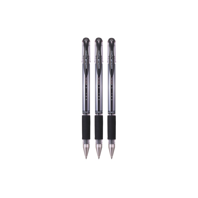 Uni-Ball UM-151S Gel Grip Rollerball Pens. Premium Medium 0.7mm Ballpoint