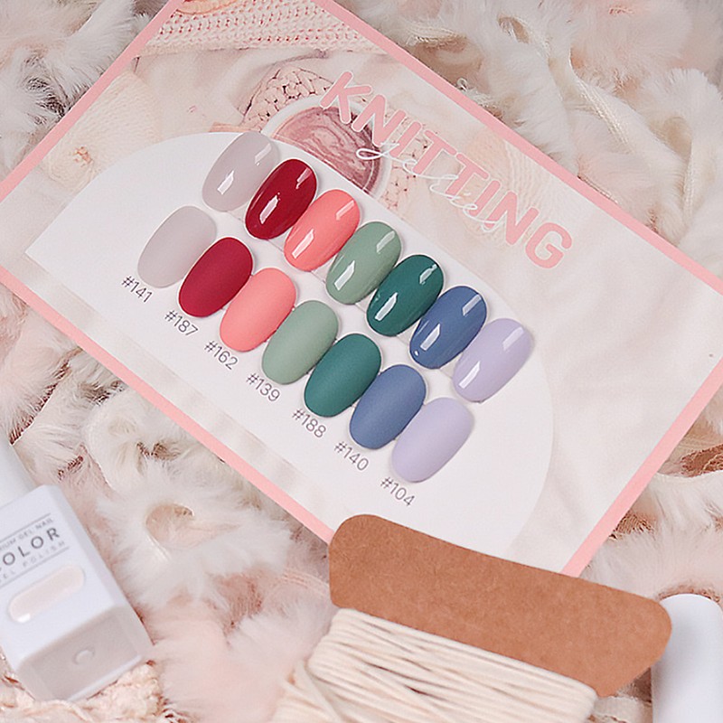 Thezel The gel knitting 7-piece set pastel color gel knit