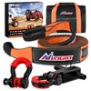 Nilight 3" x 20' Recovery Tow Strap Kit with 2"