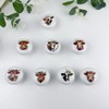 JamJam Set of 8 1.5" Ceramics Cow and Flower Knob