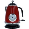 Miniature Red Round Kitchen Kettle Ornament Novelty Collectors Clock 9709