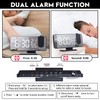 EVILTO Digital Alarm Clock Projector Radio Clock LED Temperature Display Radio