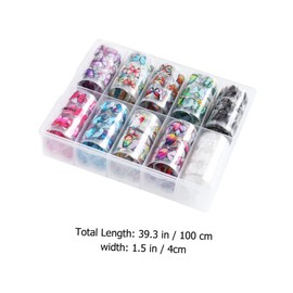 FRCOLOR 10pcs Butterfly Nail Art Stickers Nail Wraps Decals for Parties and Events