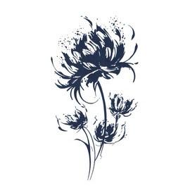 Jagua Tattoos Tattoo Stickers 2 Weeks Away Tattoos Henna Tattoos Real Looking Flowers Shore Flowers India (gz1065)