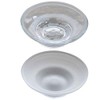 U/N 2x Glass Soap Dish Replacement Spare for Bathroom Accessory