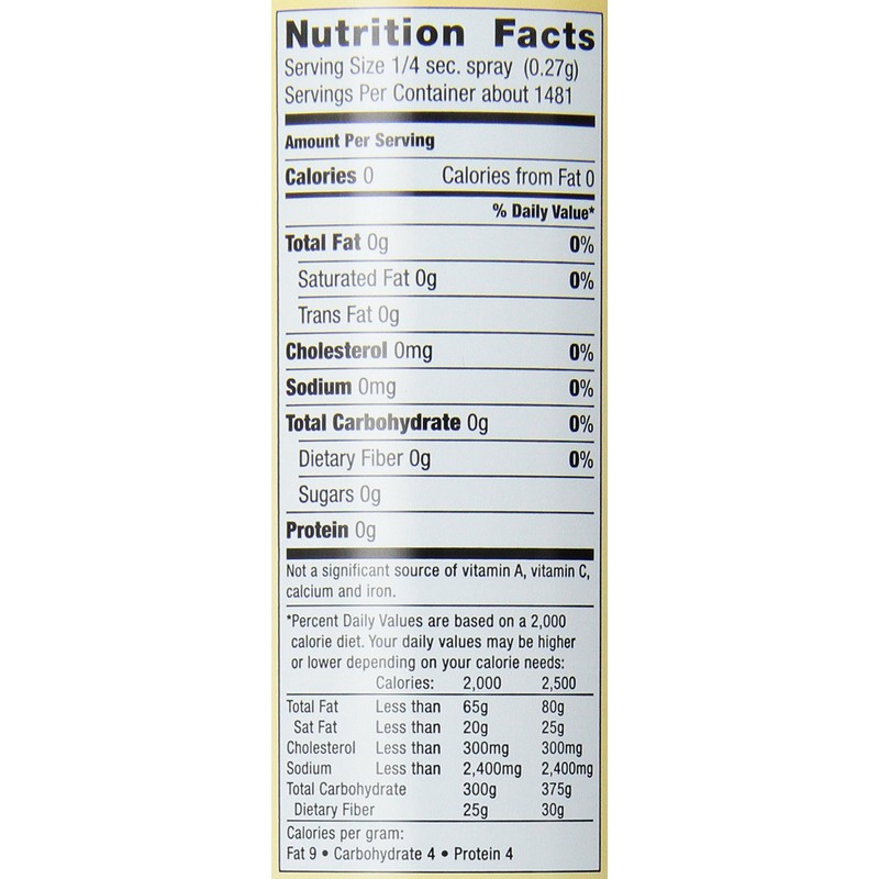 Chef's Quality All purpose Oil Pan Spray, 17 ounce, 6