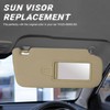 Beige Passenger Right Side Sun Visor Replacement Compatible with Hyundai