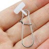 50pcs Fishing Line Sinker Slide with Duo-Lock Snap Hooked Snap