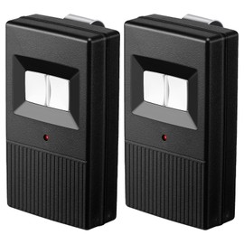 Kingdder 2 Pcs 8 Dip Switch Garage Door Remote Two Button Garage Remote Compatible with Linear Delta 3 (DT DTA DTD DTC DNT00002A) Opener 310mhz, Control 2 Different Doors Simultaneously