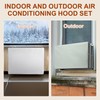 Nkiy Quen 2 Pack Insulation Window Air Conditioner Cover Set-Adjustable