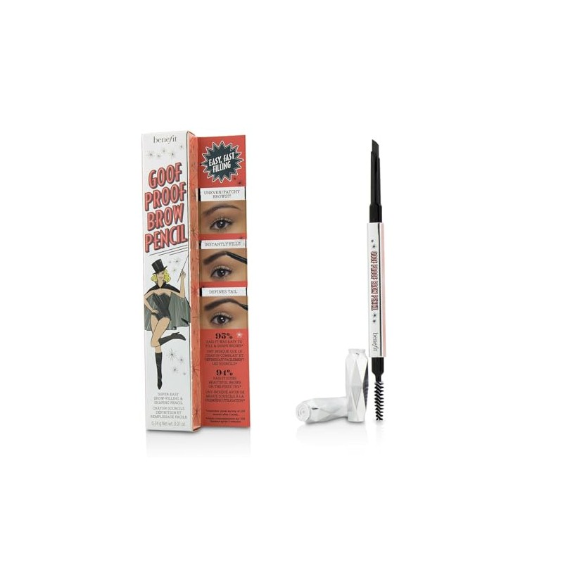 Benefit Goof Proof Brow Pencil #3.75 Warm Medium Brown, 0.01