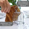 Muldale Silver Toast Rack 6 Slice Victorian Style - Chrome