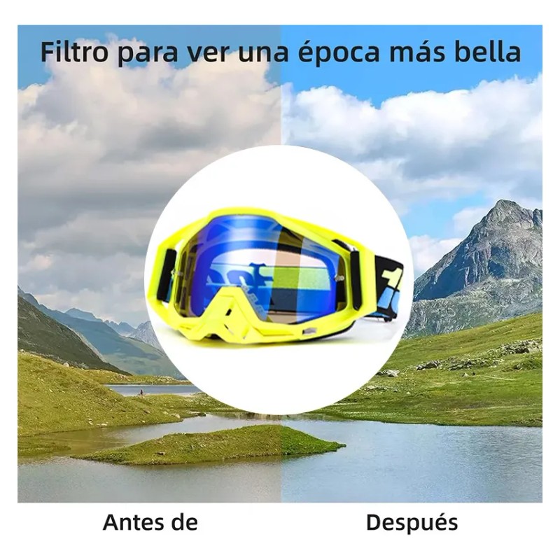 Goglesss Motocross Gafas De Esquí Tacticos Anti Niebla