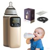 Portable Bottle Warmer, Travel-Friendly, Leak-Proof, Precise Temp-Control & LCD Display,