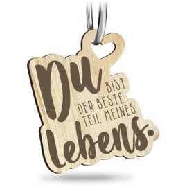 Bester Teil des Lebens Schlüsselanhänger handgemacht aus Holz, Glücksbringer, Partner Glücksbringer Anhänger, für Ihren Lieblingsmensch, Ich liebe dich