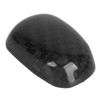 Gear Shift Knob Unlock Button Cover Carbon Fiber Shifter Lever