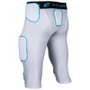 Champro Bull Rush 7-Pad Girdle Adult 3XL White, Optic Blue