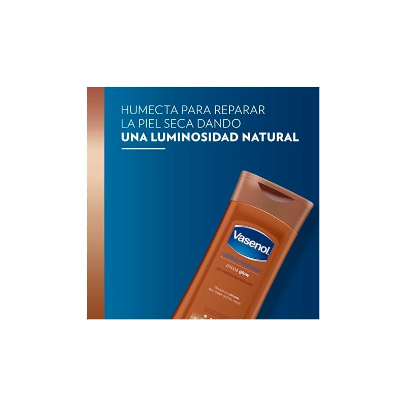 VASENOL Crema Corporal Humectacin Total Cocoa Glow 400 ml