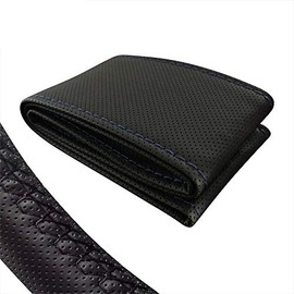 SV518SMI Steering Wheel Cover Black/Blue for All Steering Wheel Types 37 cm - 39 cm for Lacing
