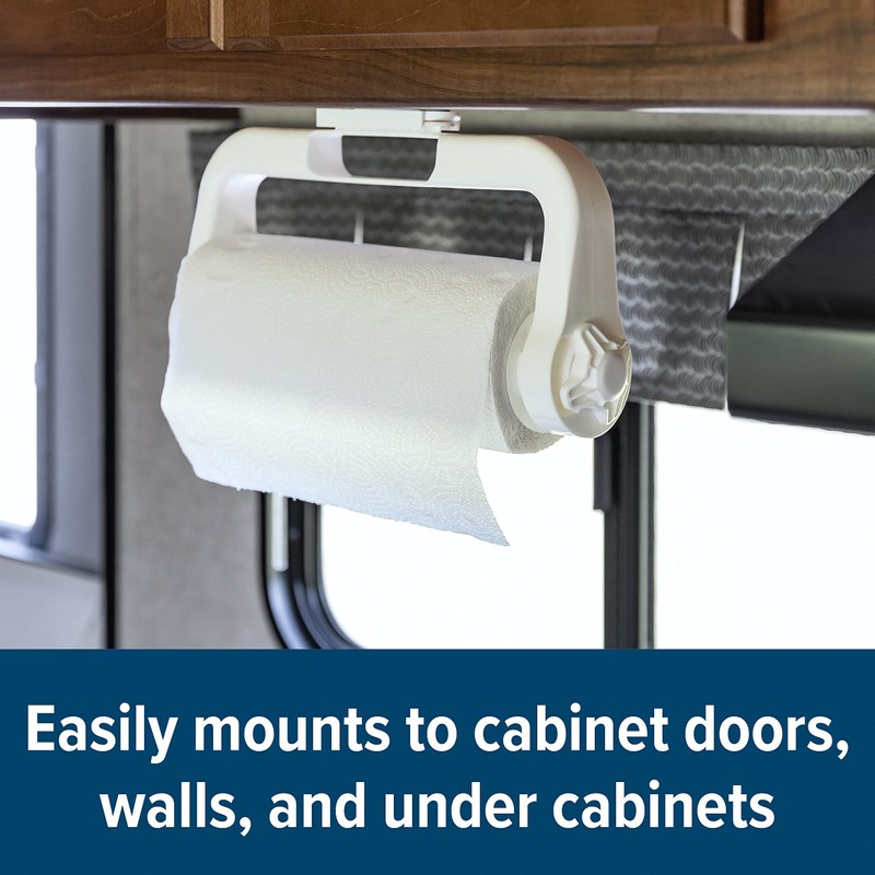 Camco Paper Towel Holder | Features Adjustable Side Knob &