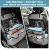 Eurhomewit Car Seat Organiser Front Seat, 2-in-1 Car Organiser Briefcase