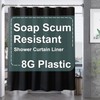 AmazerBath Plastic Shower Curtain Liner, 72 x Inches EVA 8G
