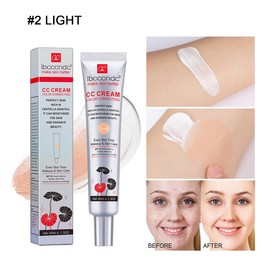 WFWJ Color Correcting CC Cream with SPF 25,Full-Coverage Foundation,Hydrating Serum,Refine Skin Texture, Avoid Sun Damage (Light, 45 ml)