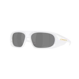 Oakley OO9491 Sunglasses Bundle: OO 9491 BELLEVILLE 949102 Pearl White/Prizm Black Policarbonate Standard and Eyewear Cleaning Kit