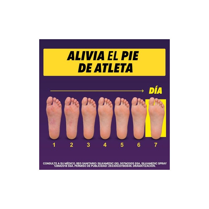 Silkamedic SILKA MEDIC Gel Antimicótico para PIE DE ATLETA, 2