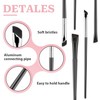 5 Pack Eyebrow Brush and Eyeliner Brush Set – Ultra-Thin