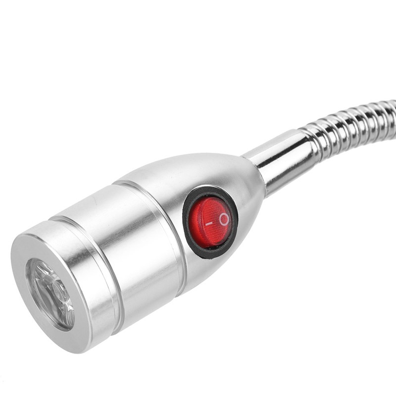 Aluminum LED Machine Work Light Magnetic Base Hose CNC Sewing
