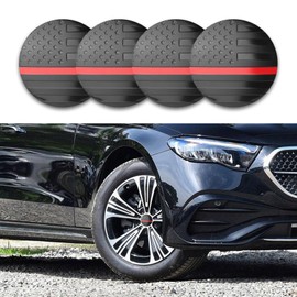 RGOAANC 4PCS Wheel Center Caps Stickers with American Flag Design, Center Caps for Rims, Automotive Exterior Accessories Waterproof Wheel Hub Cap Compatible with 56mm/2.2 Inch Hub Center Cap