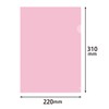Plus Color Clear Holder A4 Vertical Pink 10 Books 89-344