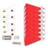 Hanging Lighted Glowing Santa Hats with Bells Battery Powered Fairy
