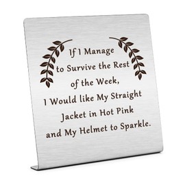 Humorous Home Office Desk Decor Funny Office Gifts for Coworkers Coworker Gifts for Colleague Motivational Desk Decor Cheer Up Gift for Friends Inspirational Gifts for Employee Positive Gifts