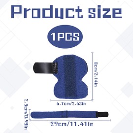 Grosion Trigger Finger Splint,Finger Support,Finger Splints,Adjustable Thumb Brace,Supported Broken Thumb Splint,for Bent Broken Thumb Immobilization Straightening & Arthritis Pain Relieve (Blue)