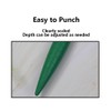 Plastic Bulb Planter Tool, 17cm Green Dibber with Measurement Scale