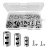 Pack of 60 Wire Rope Clamps, Bow Shape for Steel