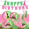ADIOS TO MY 20S Pink Green Birthday Party Decorations Pink