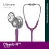 3M Littmann Estetoscopio Classic III, Manguera Color Ciruela, Acabado Standard,