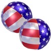 16" USA Flag Beach Balls (Set of 2) - Inflatable