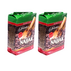 Najjar Selection Cafe Coffee with Ground Cardamom, (2 Pack, Total of 400g)