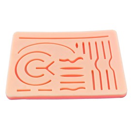 MuskalMed Upgraded Skin Pad for Medical and Vet Students, Refill Skin Practice Pad for Skin Kit, 3 Layers Durable Pad with Pre-Cut Wounds, Hard to Rip, Tear or Break (Training Practice Only) DS-1365