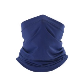 Unbranded Cooling Neck Gaiter Scarf UV Sun Shield Face Mask Cover Cycling Fishing Bandana - Style2 Dark Blue