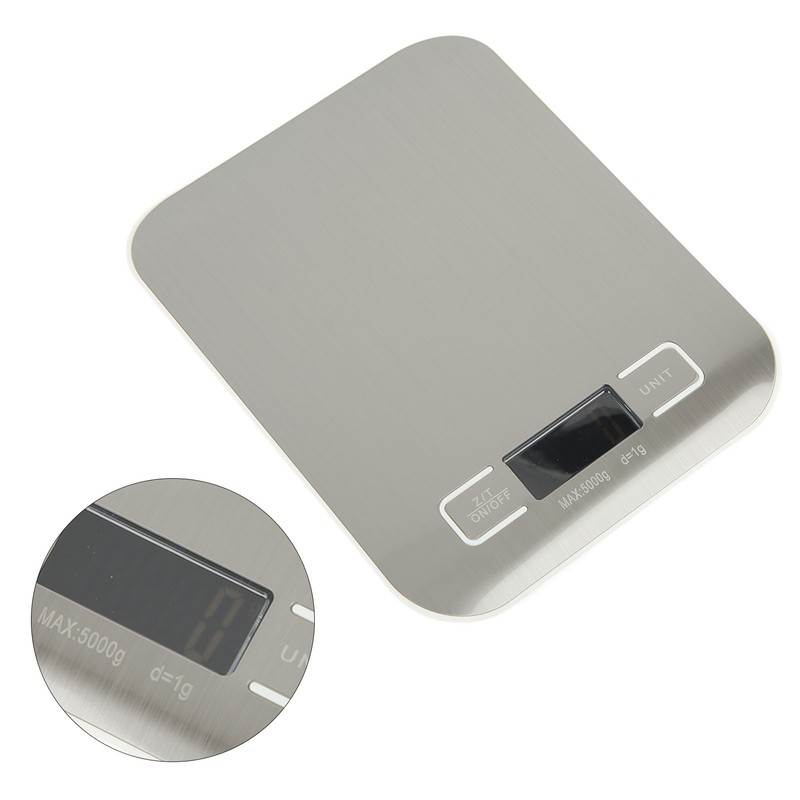Kitchen Scale Portable HD LED Display Mini Stainless Steel Home