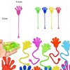 50pcs Manos Adhesivas para Niños, Caja del Tesoro Elástica Juguete