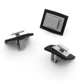 VVO Fasteners Plastic Tailgate Exterior Trim Clip, Grey (Pack of 10)