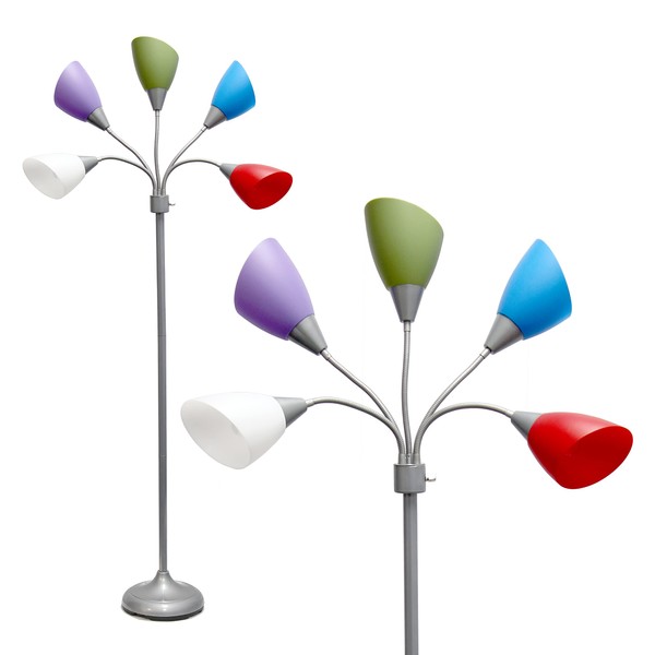 Simple Designs LF2006-SDM 67" Contemporary Multi Head Medusa 5 Light