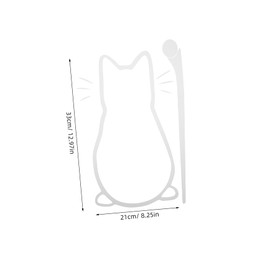 Mikinona Vinyl Cat Art Sticker Charming Rear Wiper Cat Decal for Car Decor Safe Driving